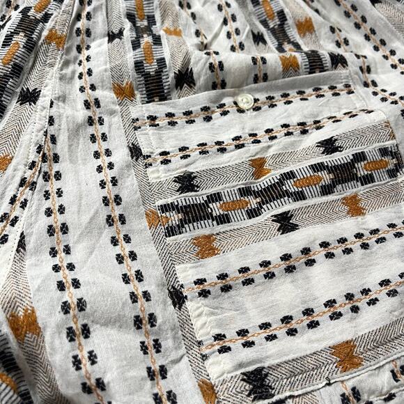 Dylan Carmel Drawstring Shorts 100% Cotton Black Camel Tan Size XL NEW - Picture 9 of 10